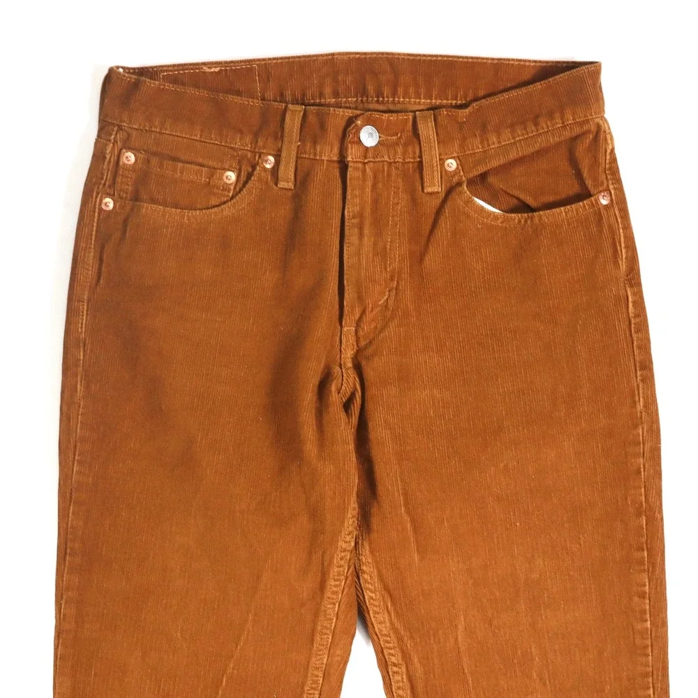 Levi's 511 Corduroy Pants Mens 31x32 Brown Slim Fit Stretch Casual Fall Wear
